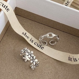 S925 Sterling <b>Silver</b> Floral Hollow Chain Open <b>Ring</b> Unisex Index Finger <b>Ring</b> Everyday Wear - Product Image 1