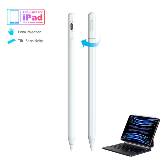 Rotating Design Wireless Charging Stylus Pen Type C Charging Procreate Pencil for Apple iPad