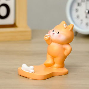 Ruijie Pig Phone <b>Stand</b> For <b>Iphone</b> Natural Resin Creative Gift Desk Accessory - Product Image 2
