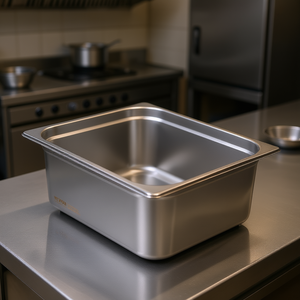 Bandeja para vaporera Vevor, tamaño 1/2, 6 pulgadas de profundidad, acero inoxidable, antideslizante, para hoteles y restaurantes - Product Image 2