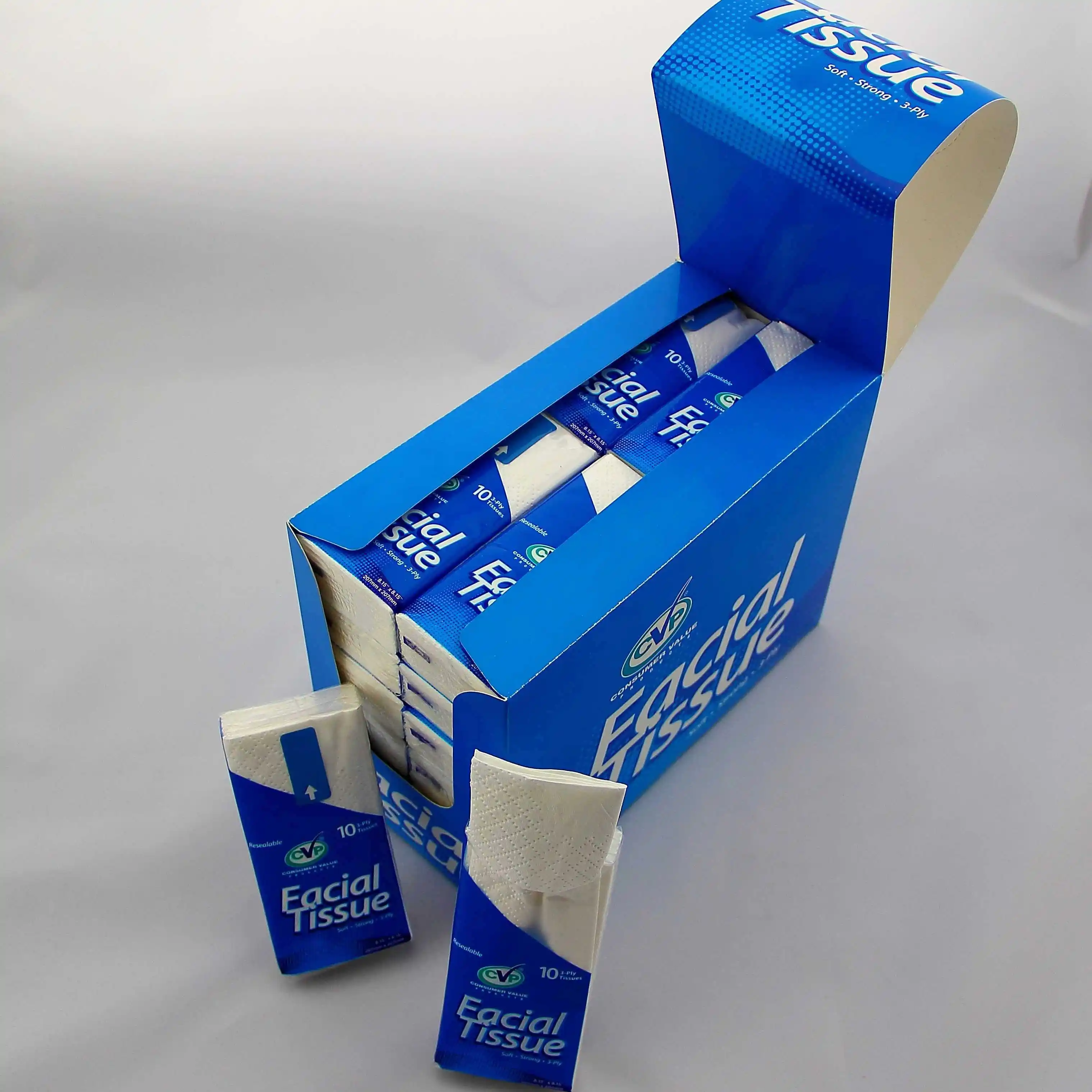 Paper tissue Pocket handkerchief in display box