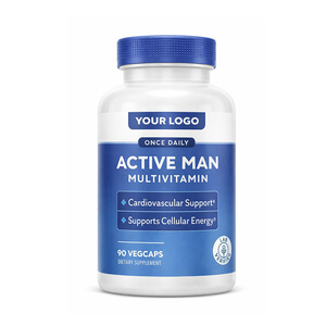 Whole Food Base Custom OEM Once Daily Active Man Multivitamin 90 VegCaps Proprietary Enzyme Blend, Lab Tested <strong>Bulk</strong> <strong>Supplement</strong> - Product Image 1