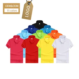 Individuelles Logo hohe Qualität atmungsaktiv unbedruckt schlicht unisex Polo-T-Shirts für Herren