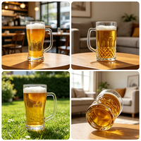 Verre à bière classique simple, tasse transparente de haute qualité pour la maison, le bar, le restaurant, outil de boisson