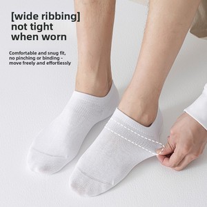 Calzini <span class=keywords><strong>da</strong></span> <span class=keywords><strong>uomo</strong></span> in cotone pettinato, tinta unita, invisibili, senza cuciture, antiscivolo, deodoranti, a barca, senza cuciture. - Product Image 5