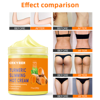 Curcuma Ventre Minceur Crème Brûleur de Graisse Anti-Cellulite Gingembre à Base de Plantes Vitamine C Ingrédients Raffermissant Sueur Chaude OEM