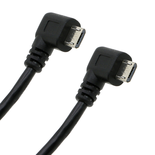 1m 2m 3m 10m Custom Fast Charging Usb 2.0 Data Both Ends Otg 90 Degree Double Elbow Male Female Micro Usb Extension Cable