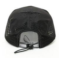 Casquette de baseball sportive pour homme en nylon léger à séchage rapide, multi-panneaux, découpée au laser, style Dad Hat