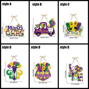 Carnaval MARDI GRAS Tema Palhaço Porta De Papel Pendurado Nova Chegada Decoração Cena Festa para o Halloween Ano Novo Dia das Mães Quente - Product Image 3