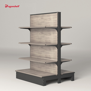 Étagère de supermarché en <span class=keywords><strong>bois</strong></span> et en métal Mini Mark à prix avantageux, étagère de magasin de détail d'épicerie personnalisée, présentoir mural, étagères - Product Image 5