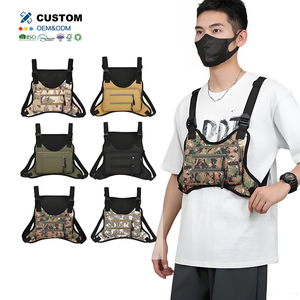 时尚战术牛津布轻便多用途户外运动骑行胸包跑步战术背心包 - Product Image 2