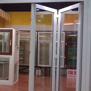 Franse Stijl Grote Pvc Bi-Fold Deur Standaard Formaat Waterdichte Glasvezel Scherm Gaas Voor Entree Villa Hotel - Product Image 5