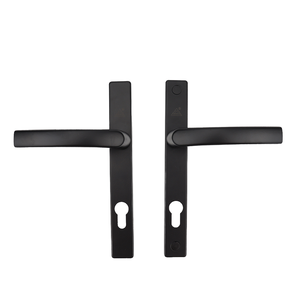 Manija de Bloqueo en Forma de H para Puerta Exterior de Apartamento, de Aleación de Aluminio Negra Moderna y Personalizada - Product Image 1