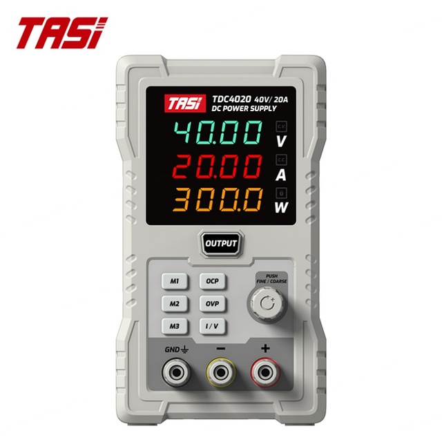 TASI TDC4020 40V 20A Single Programmable DC Power Supply Laboratories Wide Range RS232 USB PC Connection 110V Industrial Use