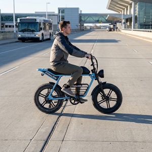 Vélo électrique adulte pratique et stable pour le quotidien, avec batterie 48V 16Ah, idéal pour les trajets domicile-travail et les connexions aéroport-auto. - Product Image 2