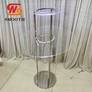 Centros de Mesa de Boda con Diseño Nuevo y Elegante, Decoraciones con Luces LED, Soporte de Flores Dorado, Centro de Mesa con Luz - Product Image 3