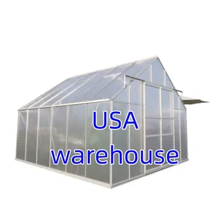 Wholesale 10*12ft Garden Greenhouse Agricultural PVC Prefabricated Greenhouse