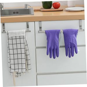 Space-Saving No-Drill <b>Over</b> <b>Door</b> Towel Rack Stainless Steel Retractable <b>Hook</b> Hanger for Kitchen Cabinet & Bathroom Storage Rack - Product Image 4