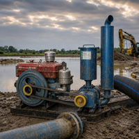 Souffleur à racines Diesel à haute efficacité de transfert d'oxygène pour l'aération des étangs de crevettes et de poissons en aquaculture de haute densité
