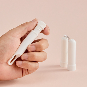 Botella dispensadora de perfume Rollerball de aceite esencial portátil en stock, embalaje enganchable blanco, tapón de rosca, venta al por mayor <span class=keywords><strong>para</strong></span> medicamentos - Product Image 1