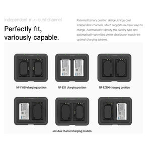 Chargeur de batterie NP2 Air NP-fz100 NP-FW50 NP-BX1, charge complète en 90 minutes, max 25W, entrée Type-C, double canal - Product Image 4
