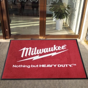 Tùy Chỉnh Cổ Điển Nylon Thảm Với Logo Công Ty Đầy Màu Sắc Vòng Mô Hình Vuông Cửa Ngoài Trời Xe Nhà Sử Dụng Cao Su <span class=keywords><strong>Polyester</strong></span> Chất Liệu - Product Image 1