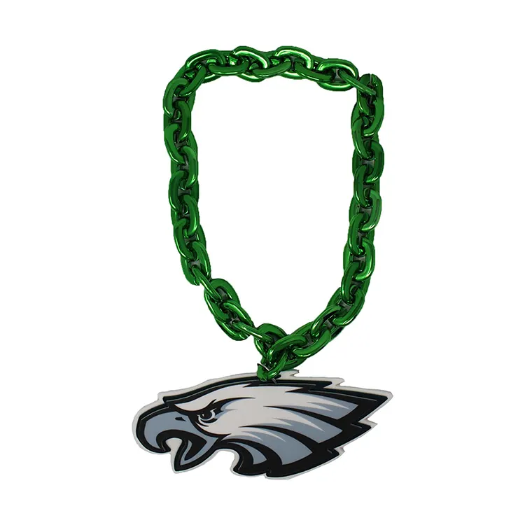 Expédition rapide NFL 32 équipes Philadelphia Eagles grande chaîne de collier de ventilateur EVA pour décoré