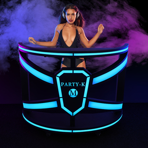 Mesa de DJ Desmontable para Eventos en Discotecas, Mesa de Bar con Iluminación, Soporte para Mesa de Discoteca, Servicio de Logotipo Personalizado - Product Image 1