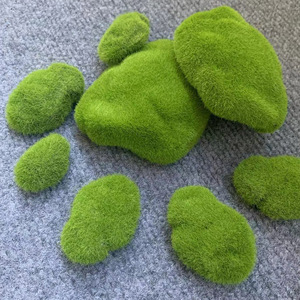 Simulated Moss Stones Flocked Foam Artificial Lawn Decorative Potted Plants Miniature Landscape Bonsai <b>Ornamental</b> Balls - Product Image 1