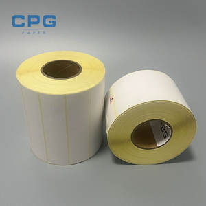 ผู้จัดจำหน่ายกระดาษความร้อน รับผลิตตามสั่ง ขายส่ง ฉลากม้วนเปล่ากันน้ำมัน ขนาด 3"x5" ฉลากบาร์โค้ดความร้อนเคลือบผิวด้านบนแบบม้วน - Product Image 1