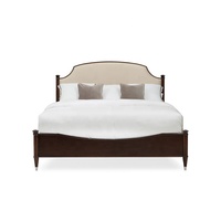 Lits en bois massif de grande taille de style rétro américain, de haute qualité, pour salon, CROWN JEWEL Caracole