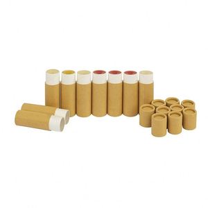 <b>Biodegradable</b> Natural Deodorant Kraft Cardboard Push-up Tube Packaging for Lip Balm Lipsticks - Product Image 2