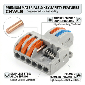 <strong>221</strong> Cable Connector 6mm 4mm Power Application ABS Housing Models 41A <strong>221</strong>-<strong>412</strong> <strong>221</strong>-413 <strong>221</strong>-415 <strong>221</strong>-615 <strong>221</strong>-2411 Connectors - Product Image 3