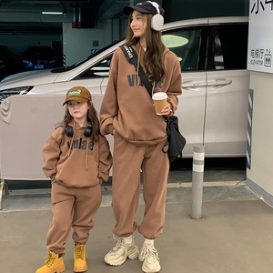 Fall Winter Girls <strong>Family</strong> Matching Clothes <strong>Jogger</strong> Set Mommy and Me <strong>Outfits</strong> - Product Image 5