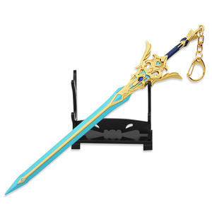 LLavero de impacto <span class=keywords><strong>Genshin</strong></span>, figura de Anime, juego de espada de Metal, miniarma, modelo de regalo, novedad de <span class=keywords><strong>2023</strong></span> - Product Image 2