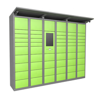 Casier intelligent électronique extérieur 24h/24 avec auvent pour bâtiments résidentiels et bureaux Casier à colis intelligent avec serrure électronique