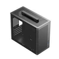 Recién llegado Panel lateral de vidrio Micro MATX ITX Gaming Computer Case PC Elegante y compacto portátil Handheld Mini Portable case