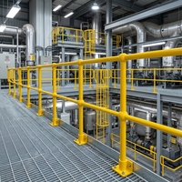 Poteau de garde-corps industriel robuste en acier inoxydable Q235 galvanisé, résistant au feu, avec articulation à rotule, pour barrière de sécurité