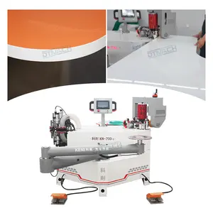 Tự động PVC MDF CNC đường cong cạnh dải máy bán tự động với Swing cánh tay hoạt động cho nghiên cứu bàn