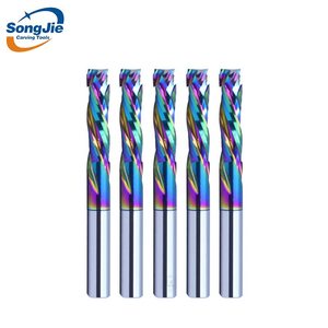 Revêtement DLC personnalisable Fraise <span class=keywords><strong>à</strong></span> découper en spirale <span class=keywords><strong>à</strong></span> 2 cannelures Fraise CNC avec fraise <span class=keywords><strong>à</strong></span> surfacer Fraise <span class=keywords><strong>à</strong></span> bois - Product Image 1