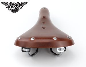 Gyes bicicleta de carretera Retro cuero de vaca sillín MTB bicicleta cuero de vaca cojín asientos hechos a mano - Product Image 6
