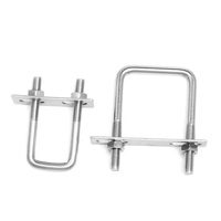 Fujinrui U-Bolt en acier inoxydable 304 zingué M8*60, fixation spéciale ISO pour poignée de couteau, fixation par toggle, pour tuyaux d'eau et voitures
