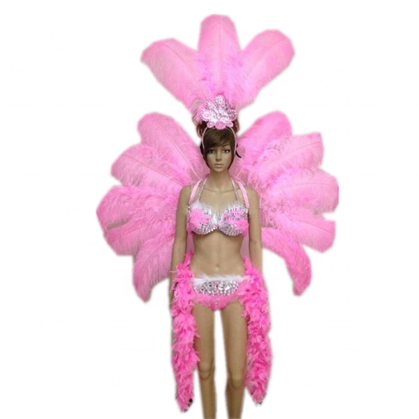 Disfraz rosa de samba, disfraces de Carnaval de samba, traje sexy