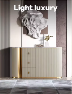 Mobile Console in Legno Massello Stile Italiano di Lusso con Cassetti e Credenza Design Moderno per Soggiorno - Product Image 4