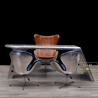 Table d'aile, bureau d'avion, Vintage, industriel