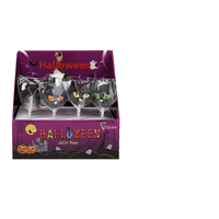 Sucettes fruitées amusantes Yijiale pour Halloween, enrobées de chocolat, pour cadeaux et prix pour enfants, boîte en vrac 960g
