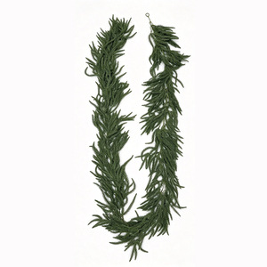 Guirlande de Noël artificielle Kunshengda en résine de pin de Norfolk, texture en caoutchouc souple, décoration verte, plusieurs longueurs - Product Image 5