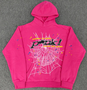 Hoodie Pria 1.1 Spider 100% Katun, Bahan Tebal, Gaya Urban Casual Streetwear, Motif Musim Gugur, Lulus Uji Stock X - Product Image 6