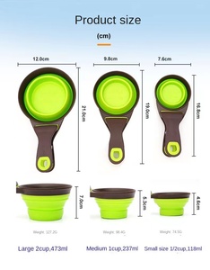 ช้อนตักอาหารสุนัขแบบพับได้พลั่วตักอาหารสุนัขพร้อมคลิปปิดผนึก - Product Image 6