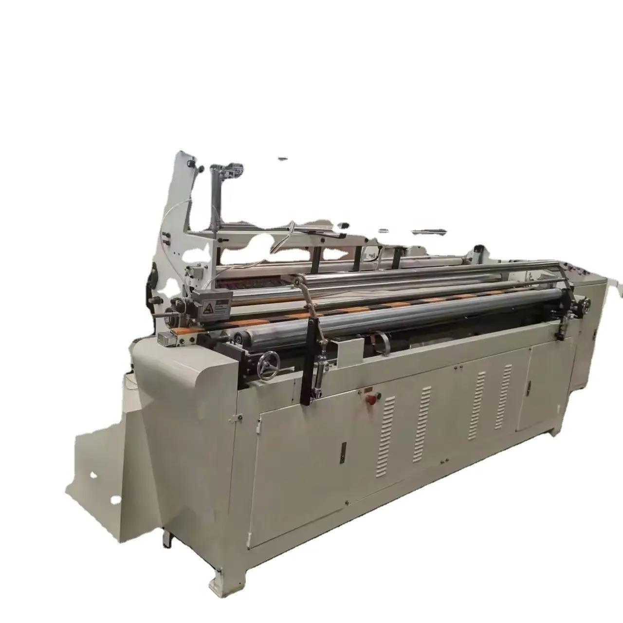 Automation Toilet Tissue Paper Roll Making Machine With Rewinding Cutting Packing Functions